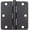 Matte Black, variant on Stone Harbor Hardware Standard Hinge, 3-1/2 Inches, 1/4" Radius Corner, Bulk Pack (100 Each), Antique Brass