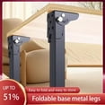 thumbnail image 2 of 1Pcs Foldable Table Feet Metal Legs Folding Support Feet Computer Desk Folding Legs Bed Legs Camping Table Tripod Hardware, 2 of 10