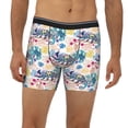 thumbnail image 2 of Picia Colorful Chameleons Pattern Men's Athletic Long Leg Briefs , Performance Stretch Underwear，Moisture-Wicking, 2 of 7