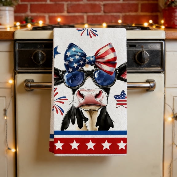 BUERCWS 4th of July Paper Napkins Set of 20 - Patriotic Disposable Cocktail Napkins for Independence Day Party Supplies, BBQ Decor & Red White Blue Table Setting