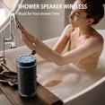 thumbnail image 4 of Altavoz Bluetooth Comso Shower IPX5, resistente al agua, 24 horas de reproducción, 4 of 7