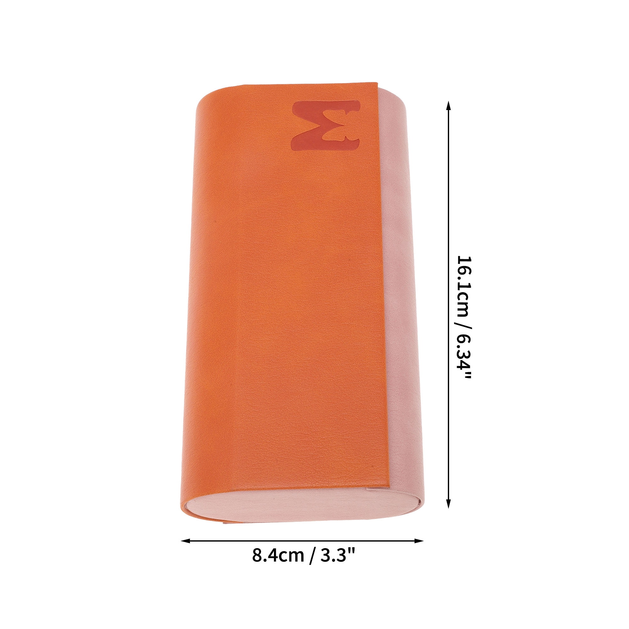 Unique Bargains Portable Eyeglasses Storage Cases 6.34"x3.31"x1.77"(L*W*H) Orange Pink