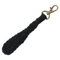 thumbnail image 4 of Mini Macrame Keychains Boho Keychain Hand Weaving Hollow Style Cotton Rope Black Coating Zinc Alloy Clip Purse Keychain For Car Key Black, 4 of 8