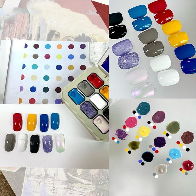 Solid Nail Gel Palette Mud Painting Spring Summer Color For Nail Art Design
