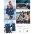 thumbnail image 5 of Country Star Farm Beach Towels Oversized Super Absorbent, Red Blue Patriots Stripe American Flag Lightweight Bath Towel Quick Dry Sets For Bathroom/Pool/Rv Camping/Beach Play/Gym Room/Picnic 35"x70", 5 of 8