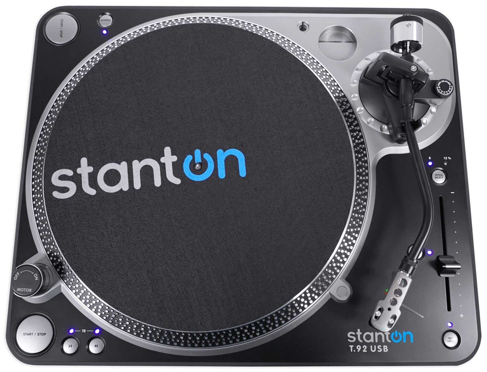 Stanton T.92 M2 USB Direct-Drive S-arm USB DJ Turntable + Hard