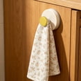 thumbnail image 5 of Suction Cup Hook, No Drill Small Wall Hooks for Bathroom Kitchen Shower, Reusable Removable Plastic Hanger for Towels on Tile Glass Wood Surfaces, Yellow 1 Pack, 5 of 7