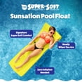 thumbnail image 5 of Texas Recreation Sunsation 70 Inch Thick Foam Raft Lounger Pool Float, Yellow, 5 of 8