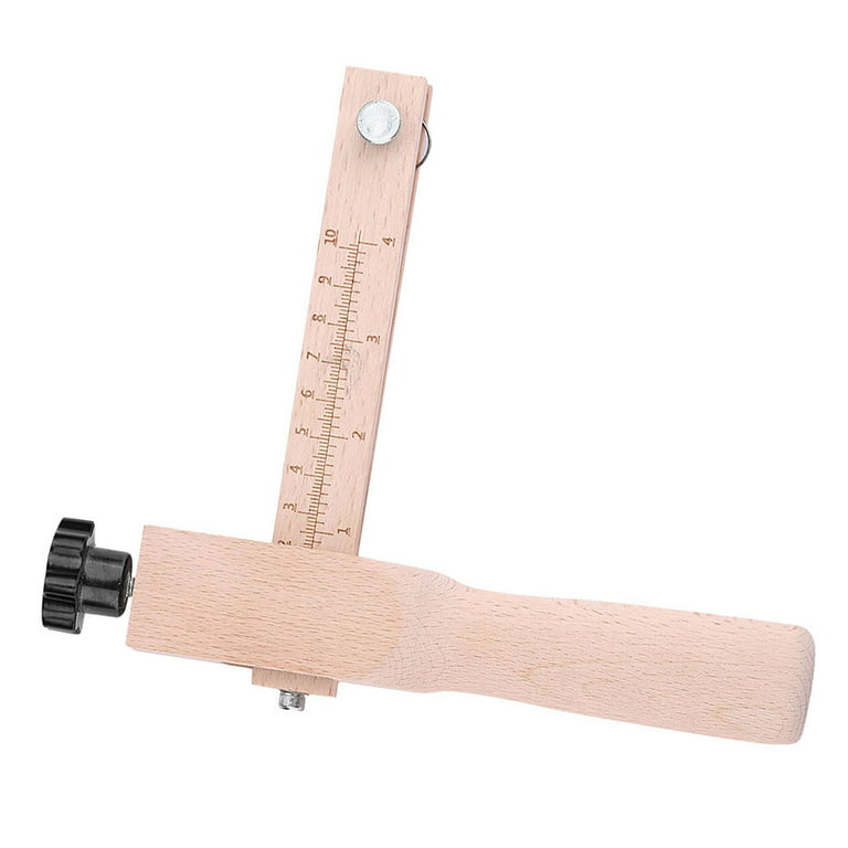 Leather Cutting Tool Leather Strap Cutter with Wooden Handle