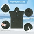 thumbnail image 3 of Tirrinia Surf Poncho Changing Towel Summer Swim Robe with Hood, Portable Dressing Room, Stylish & Multi-Functional for Surfing Beach Adult Men Women, 3 of 8