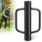 SOUMNS 17 inch Post Driver with Handles, Steel Heavy Duty Fence Post Driver, Black