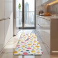 thumbnail image 4 of Yellow Pink Lemon Fruit Leaves White Pattern Kitchen Rug Mat,Kitchen Runner Rugs Non Skid Washable,Decorative Kitchen Floor Mats for Kitchen,Sink,Laundry,17"x47.2", 4 of 7
