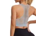 thumbnail image 5 of 2PCS Women's Zip Front Sports Bra Wireless Post-Surgery Bra Active Yoga Sports Bras, 5 of 6