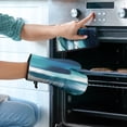 thumbnail image 2 of Blue and Grey Abstract Art Artwork Kitchen Oven Mitt and Pot Holder Sets 4 Pcs for Baking, Cooking and Grilling, Heat Resistant Up To 392 °F, 2 of 7