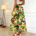 thumbnail image 6 of Arlun Bohemian Long Skirts for Women Elastic High Waist Floral Pleated A-Line Maxi Skirts 2026 Trendy Beach Vacation Outfit Loose Lightweight Flowy Summer Skirt with Pockets 13-Yellow XL, 6 of 6