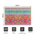 thumbnail image 5 of Botanical Floral Patchwork Non-Slip Entryway Door Mat,Boho Indoor Decor Durable Low Plush Door Mat,Washable Welcome Rug for Patio Hallway Home Decor 16x24 Inches, 5 of 7