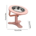 thumbnail image 3 of Pet Feeding Bowl Adjustable Height Angled Design Non Slip Base for Cats and Small Dogs, 3 of 6