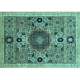 thumbnail image 1 of Ahgly Company Indoor Rectangle Abstract Light Blue Modern Area Rugs, 2' x 3', 1 of 4