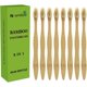 thumbnail image 1 of wonima02 Bamboo Toothbrush Boar Bristles 100% Biodegradable and Natural 8 Pieces of One Pack, 1 of 1