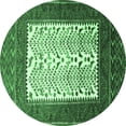 thumbnail image 1 of Ahgly Company Indoor Round Persian Emerald Green Traditional Area Rugs, 8' Round, 1 of 4