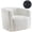 White, variant on Gianna Swivel Accent Chair, Reclining Velvet Barrel Chair，White