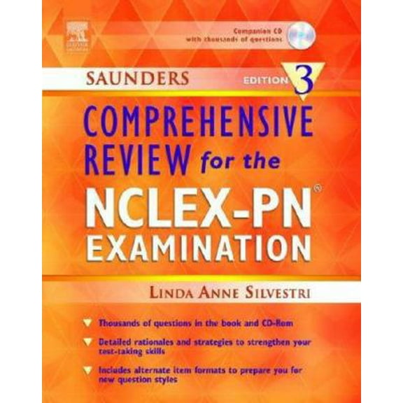 Pre-Owned Saunders Comprehensive Review for the Nclex-Pn(r) Examination [With CDROM] (Paperback) 1416000526 9781416000525