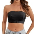thumbnail image 2 of Censtreet Women's Strapless Front Closure Bra One Piece Comfort Wireless Bottom Plus Size Bras, 2 of 7