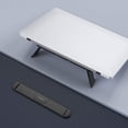 thumbnail image 3 of Soporte portátil p/comp. escritorio, liviano y ergonómico, altura ajustable, notebook 13"-17", negro, 3 of 3