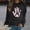 Black, variant on qelini Breast Cancer Awareness Shirt Casual Pullover Blouse Wowen's Graphic Tees Long Sleeve Shirts Fall Winter Crewneck Comfy Shirts Gray L