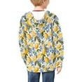 thumbnail image 4 of DISNIMO Girls Lemon Zip Up Hoodie Kids Flower Hoodie with Zipper for Girls Hoodie Sweatshirts Size 11-13 Childrens Sweatshirt Boys Zip Jacket Girls Fruit Print Hoodie Jackets Kids Polyester, 4 of 7