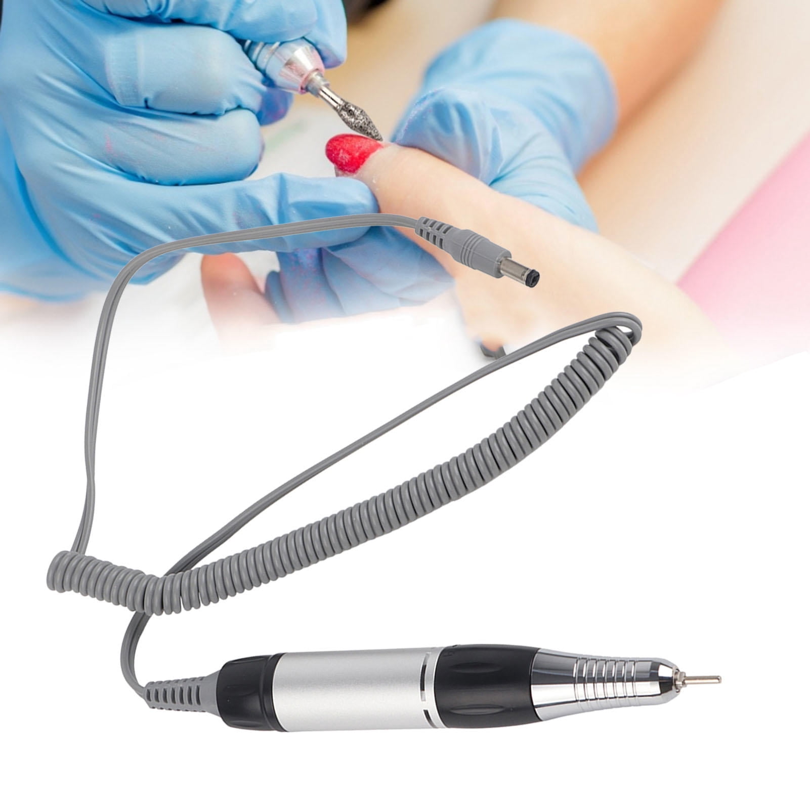 Suodoka 35,000 RPM Electric Nail Art Drill Pen – Quiet, Ergonomic, Tool‑Free Bit Change, Forward/Reverse, Ideal for Home & Salon