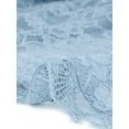 thumbnail image 6 of MODA NOVA Juniors Plus Size Lace Crop Shrug Cardigan Blue 2X, 6 of 6