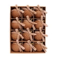 thumbnail image 2 of Kbndieu Khaki Velvet Christmas Balls Ornaments, 2.36 Inch Flocked Christmas Tree Decorations Ornaments, Shatterproof Hanging Ball with Bow for Birthday Party Holiday Wedding Decor Set of 12pcs, 2 of 6