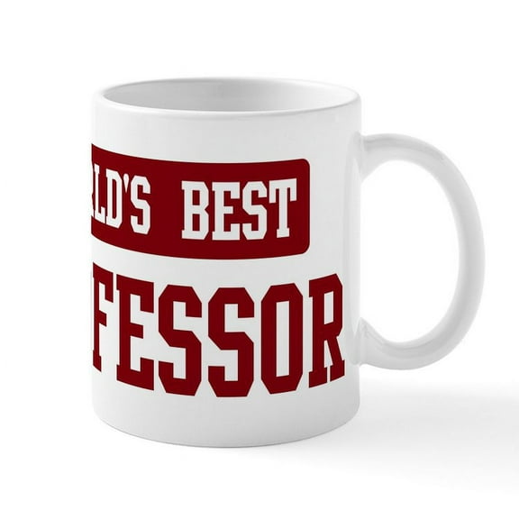 CafePress - Worlds Best Professor Mug - 11 oz Ceramic Mug - Novelty Coffee Tea Cup