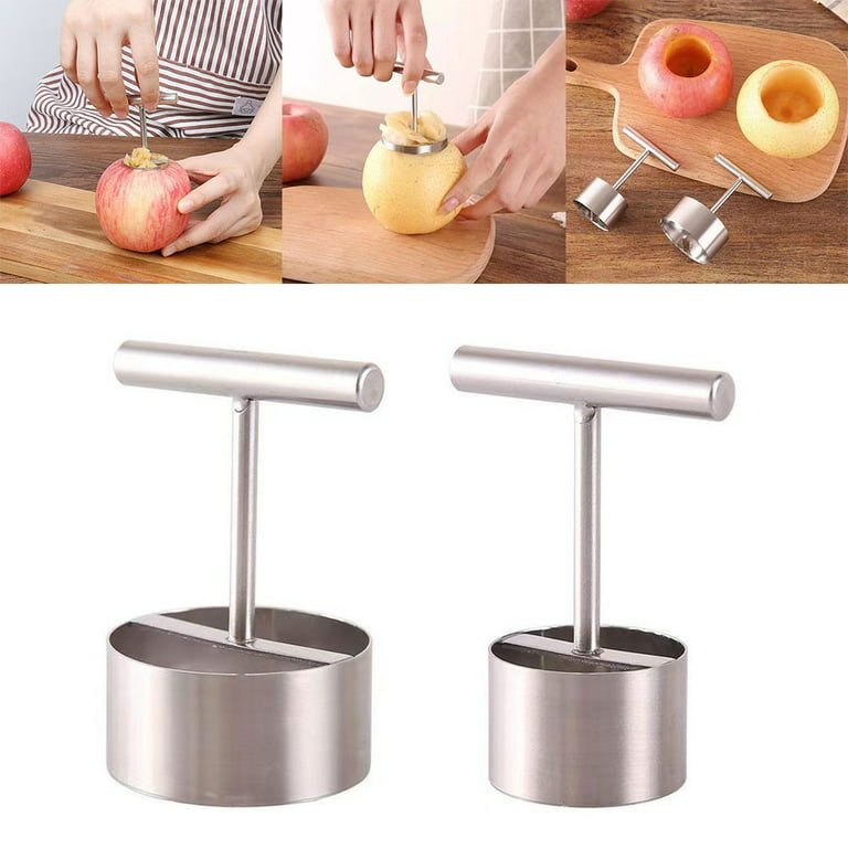  4 pcs Corer and Pitter Multi-Function Stainless Steel Fruit  Corer and Pitter Remover Set, Apple Corer Pitter 4 Sizes for Home Kitchen,  Pear, Cherry, Jujube, Red Date and Coconut Opener Tool
