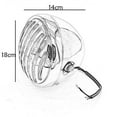 thumbnail image 3 of Retro Vintage Side Mount Grill Motorcycle Headlight Lamp For Cruisers Choppers Bobber VT Cafe Racer, 3 of 6