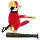 thumbnail image 5 of 1 Set Stuffed Parrot Shoulder Toy Plush Parrot for Kids Pirate Costume Accessory Halloween Decor with Toy Telescope, 5 of 5