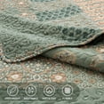 thumbnail image 5 of Quilt Set Full Queen Size Floral Paisley Olive Green Bedding with 2 Pillow Shams, 5 of 6