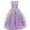 Purple Dress, variant on Girls' Unicorn Costume Princess Long Maxi Dress for Birthday Party, Child 3t