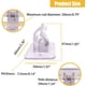 thumbnail image 2 of Curtain Rod Bracket No Drilling, Self Adhesive Curtain Rod Holders Screwless Curtain Rod Hooks Nail Free Adjustable Curtain Hangers for Kitchen, Bathroom, Home, Hotel (8 Pack, Transparent), 2 of 5