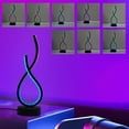 thumbnail image 6 of Modern fantasy style fashion table lamp, vintage minimalist heart gesture USB table lamp, adjustable RGB lighting, with color-changing LED, warm bar atmosphere LED lighting fixture bedroom nightstand, 6 of 10
