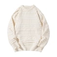 thumbnail image 1 of Admvng Sweaters for Men Round Neck Solid Color Fashion Knit Casual,Sizes M-2XL, 1 of 5