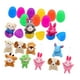 thumbnail image 2 of 12x huevos de Pascua llenos de mini rellenos de canasta de juguete de peluche de animales rellenos mini juego de peluches, 2 of 9