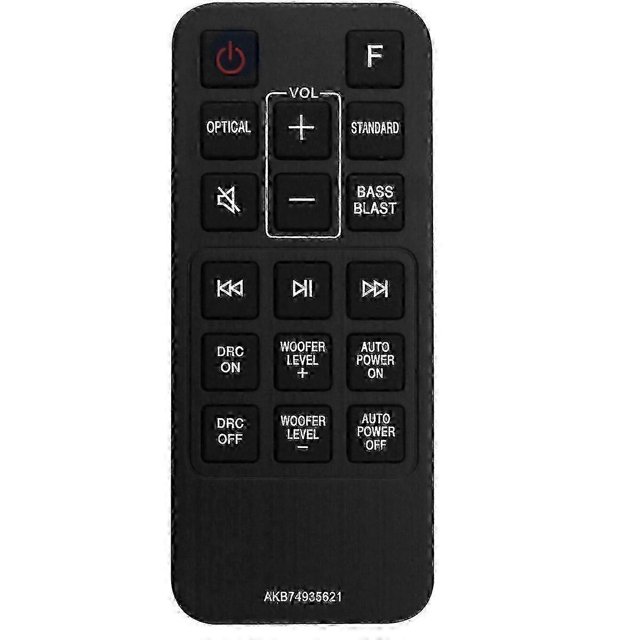 Remote Control AKB74935621 for LG SJ2 Series Sound Bar Official Substitute