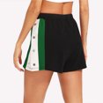 thumbnail image 3 of Aayomet Shorts For Women Trendy Women Bermuda Shorts Elastic Waist Wide Leg Shorts with Pockets & Belts,Green S, 3 of 5