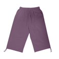 thumbnail image 5 of Leesechin Women's 15'' Long Shorts Below The Knee Hiking Cargo Capris Stretch Quick Dry Bermuda Shorts for Women with Pockets, 5 of 7