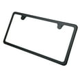 thumbnail image 4 of KA Depot Silicone Back Guard Two Holes Slim License Plate Holder Matte Flat Black License Plate Frame T304 Stainless Steel + Metal Screw Caps, 4 of 9