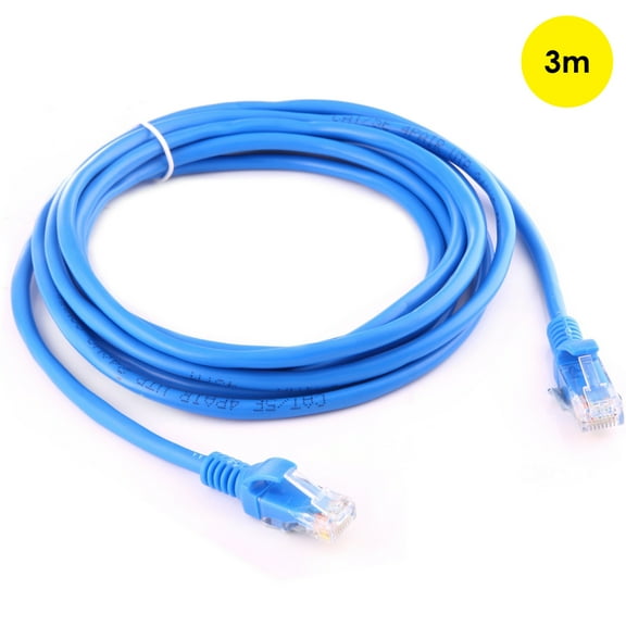 AMZER Ethernet Cable (3 Meter) 2 Pack - Supports Cat6/Cat5e/Cat5 Standards, 550MHz, 10Gbps - RJ45 Computer Networking Cord