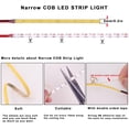 thumbnail image 4 of Tira de luz LED TOPAI, 5 V, COB, 4000 K, blanco natural, 16.4 pies, 4 of 4