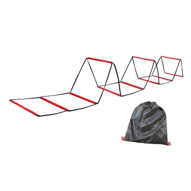 Escalera de agilidad 42 CMX42 CM Ejercicio deportivo exterior Rugby Balance de coordinación multifuncional Equipo de entrenamiento Escala de velocidad 10 cuadrículas con bolsa